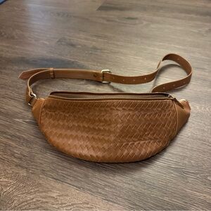 MANDRN Woven Atlas leather bum bag, cross-body,  over-the-shoulder BAG